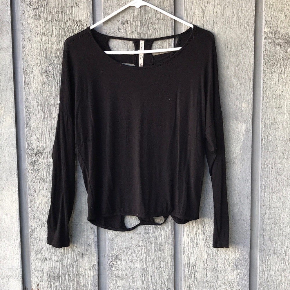 Black top with back cutouts